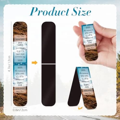 Diteryy Magnetic Bookmarks 50 Pack | Bible Verse Page Markers for Books thumbnail 3