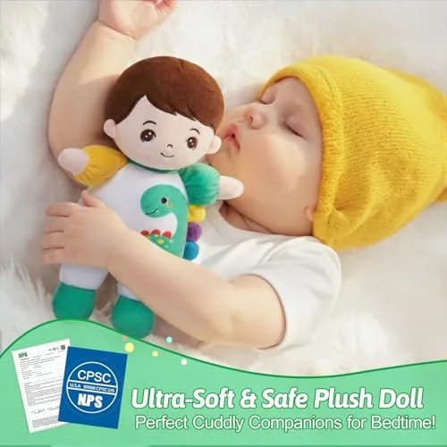 OUOZZZ Dinosaur Plush Toy 25cm (10") | CPC Certified & CPSIA Tested for Safe Play thumbnail 3