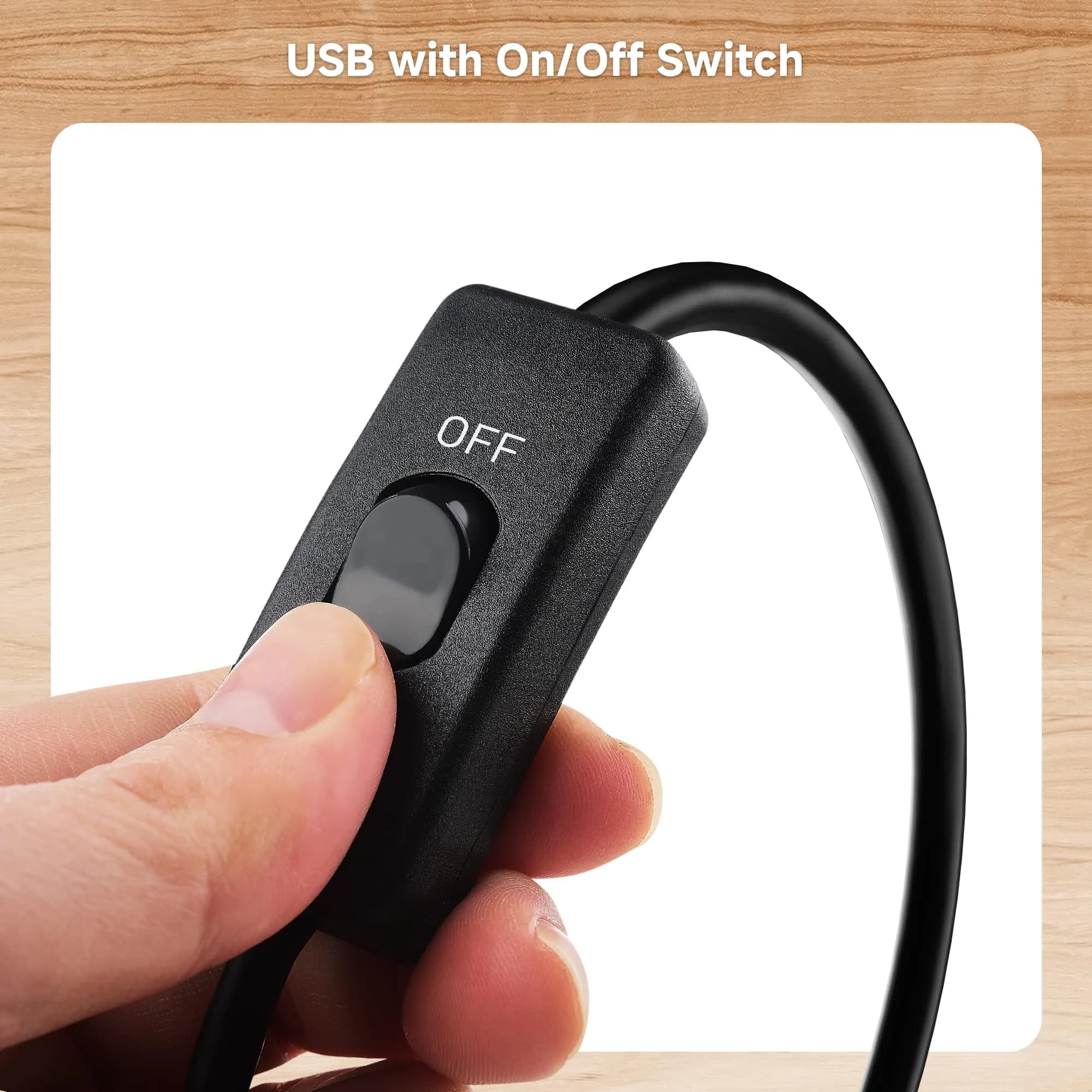 Cable Matters USB 3.0 Extension Cable with On/Off Switch, 1ft (0.3m) | 5Gbps Data Transfer - view 7