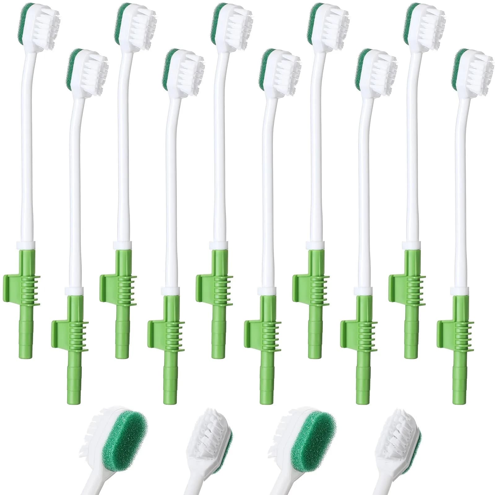 Didaey Green 10 Pcs Oral Suction Swabs Sponge Toothbrush | Individually Wrapped - main product image