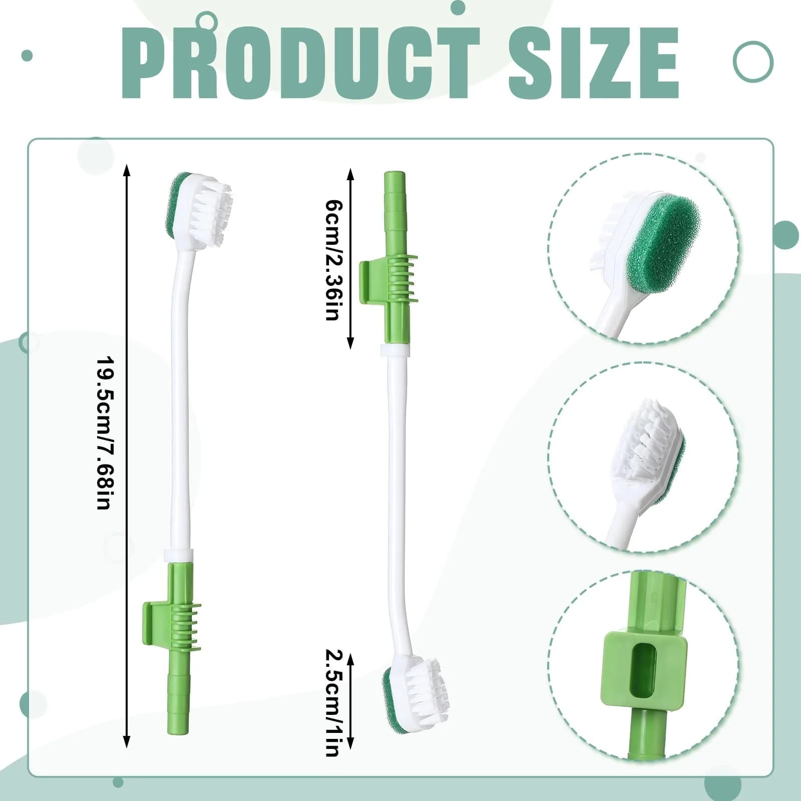 Didaey Green 10 Pcs Oral Suction Swabs Sponge Toothbrush | Individually Wrapped - view 2