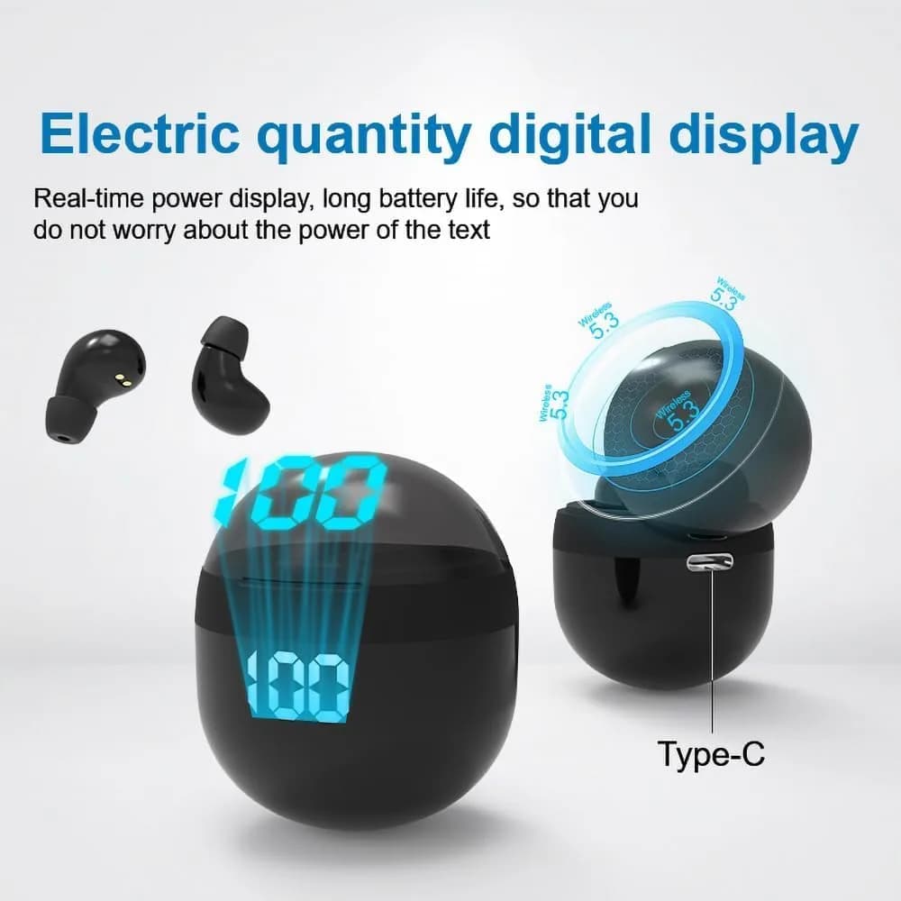 YXYKODM Invisible Mini Wireless Bluetooth Earbuds Tiny IPX5 Waterproof Sleep Stereo | Comfortable for Side Sleeping - view 7