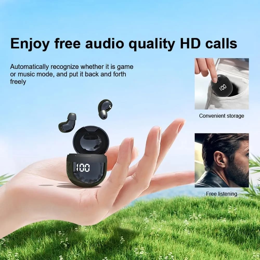 YXYKODM Invisible Mini Wireless Bluetooth Earbuds Tiny IPX5 Waterproof Sleep Stereo | Comfortable for Side Sleeping - view 8
