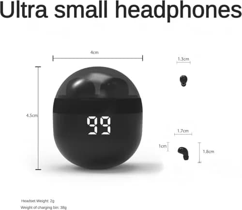 YXYKODM Invisible Mini Wireless Bluetooth Earbuds Tiny IPX5 Waterproof Sleep Stereo | Comfortable for Side Sleeping thumbnail 3