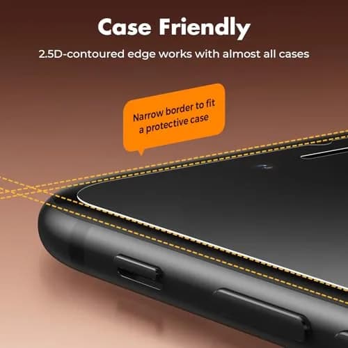 UNBREAKcable 2-Pack Tempered Glass Screen Protector for iPhone SE 2022/SE 2020, iPhone 8/7 4.7'' | 9H Hardness, 99.99% HD Clear thumbnail 5