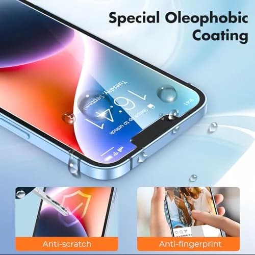 UNBREAKcable Screen Protector for iPhone 17e/14/13 | 9H+ Glass, 6.1 inch, 3 Pack thumbnail 4