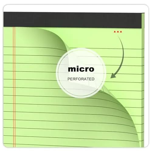 AILZFEI Colored Note Pads 5x8 Inch 150 Sheets | College Ruled Paper Pads with Red Margin Lines thumbnail 5