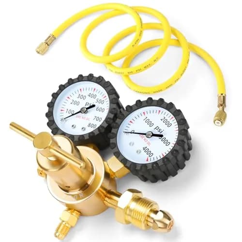 BETOOLL Nitrogen Regulator 0-800 PSI Brass with 78.7" Hose | HVAC & Welding Equipment thumbnail 1