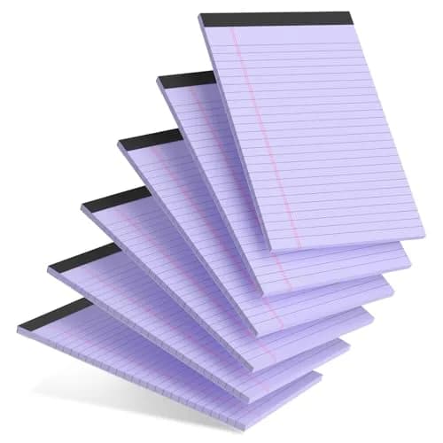 AILZFEI Purple Legal Pads 5x8 Inch (180 Pages Total) | College Ruled with Premium Paper thumbnail 1