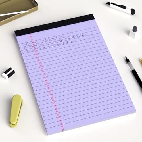 AILZFEI Purple Legal Pads 5x8 Inch (180 Pages Total) | College Ruled with Premium Paper thumbnail 7