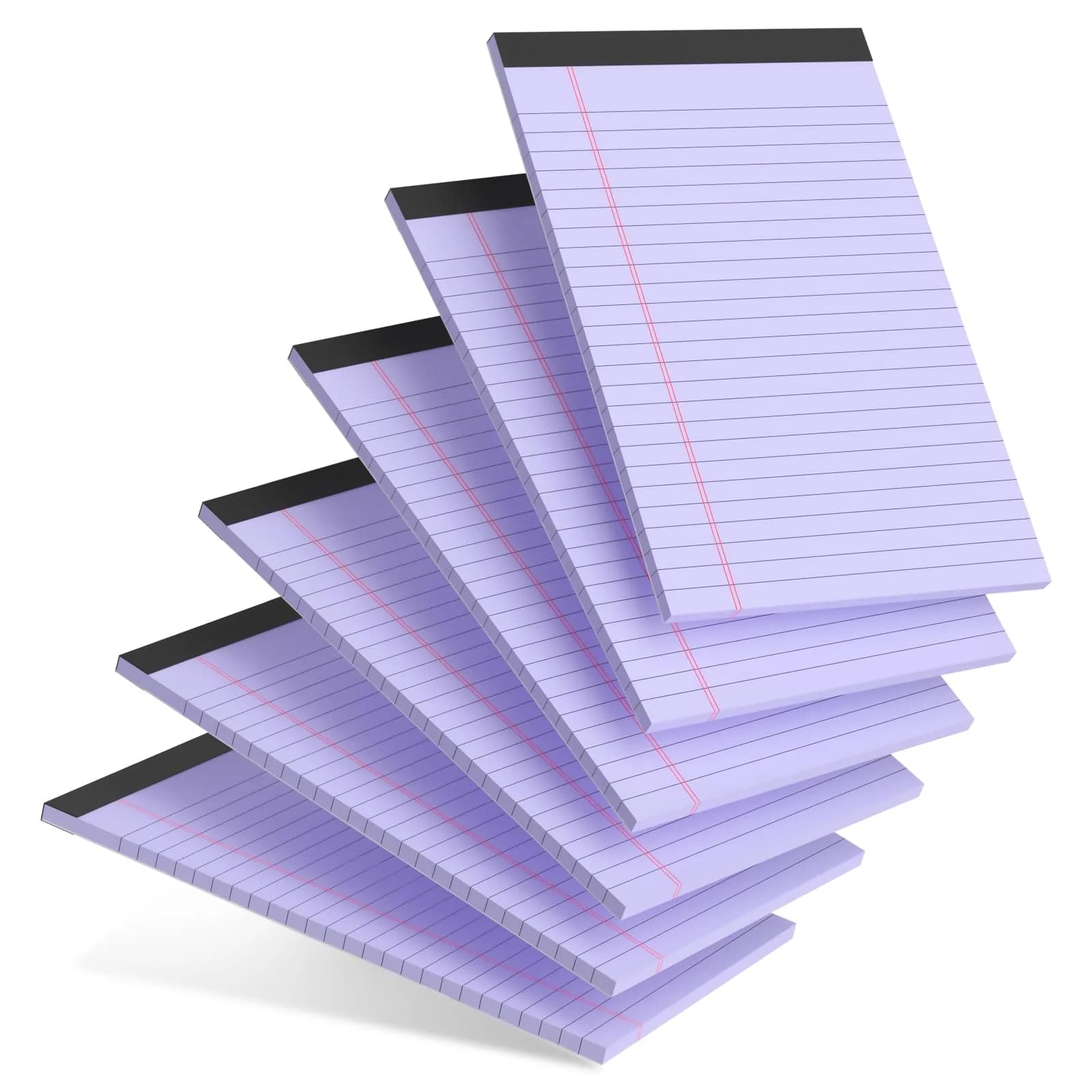 AILZFEI Purple Legal Pads 5x8 Inch (180 Pages Total) | College Ruled with Premium Paper — Purple