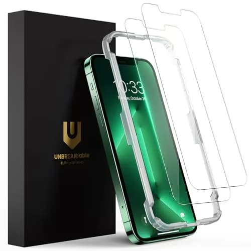 UNBREAKcable 2-Pack Screen Protector for iPhone 14 Plus/13 Pro Max | 9H Hardness, HD Clarity, Easy Install thumbnail 1