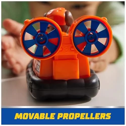 Paw Patrol Zuma Hovercraft Toy Vehicle with Collectible Figure | Ages 3+ | Plastic thumbnail 4