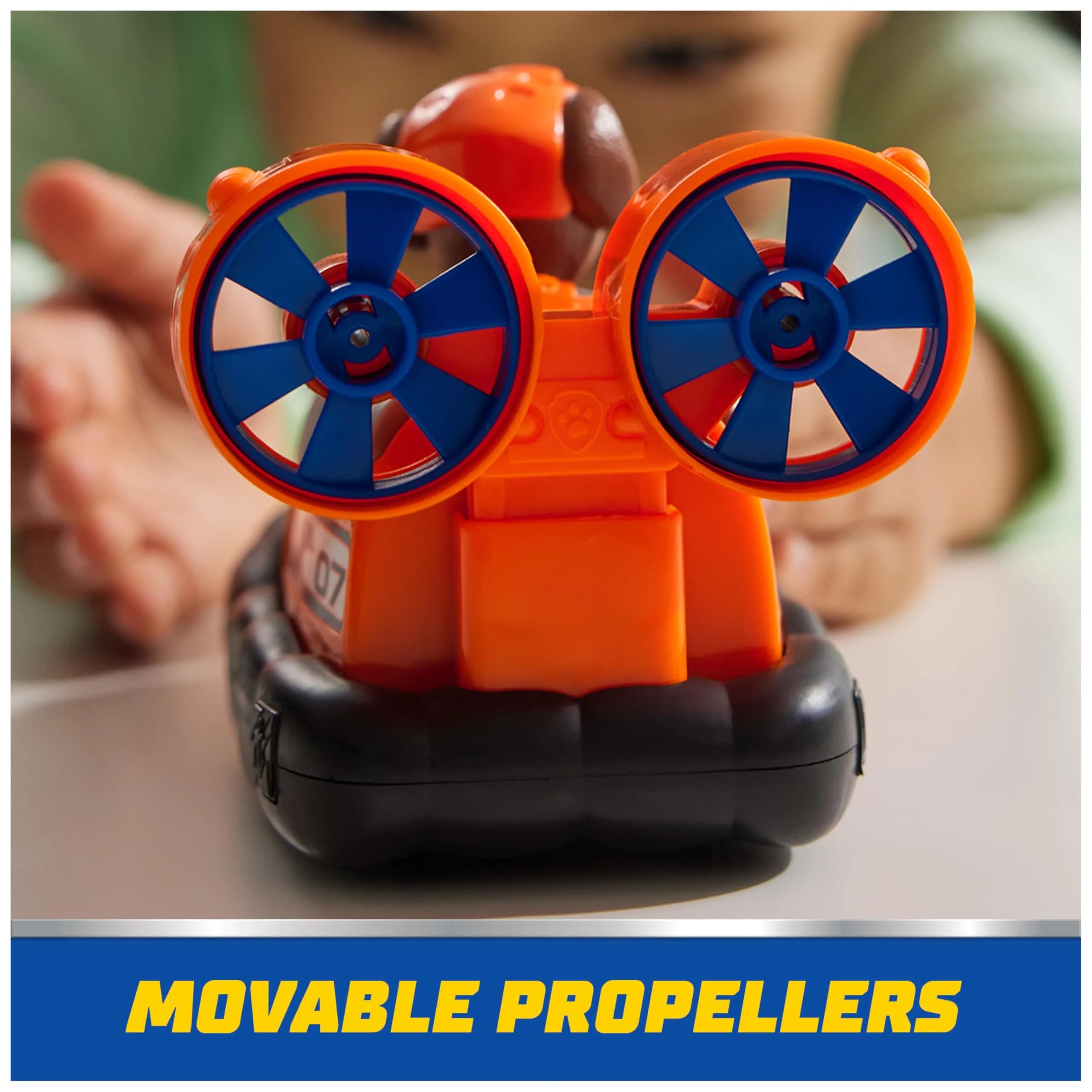 Paw Patrol Zuma Hovercraft Toy Vehicle with Collectible Figure | Ages 3+ | Plastic - view 4