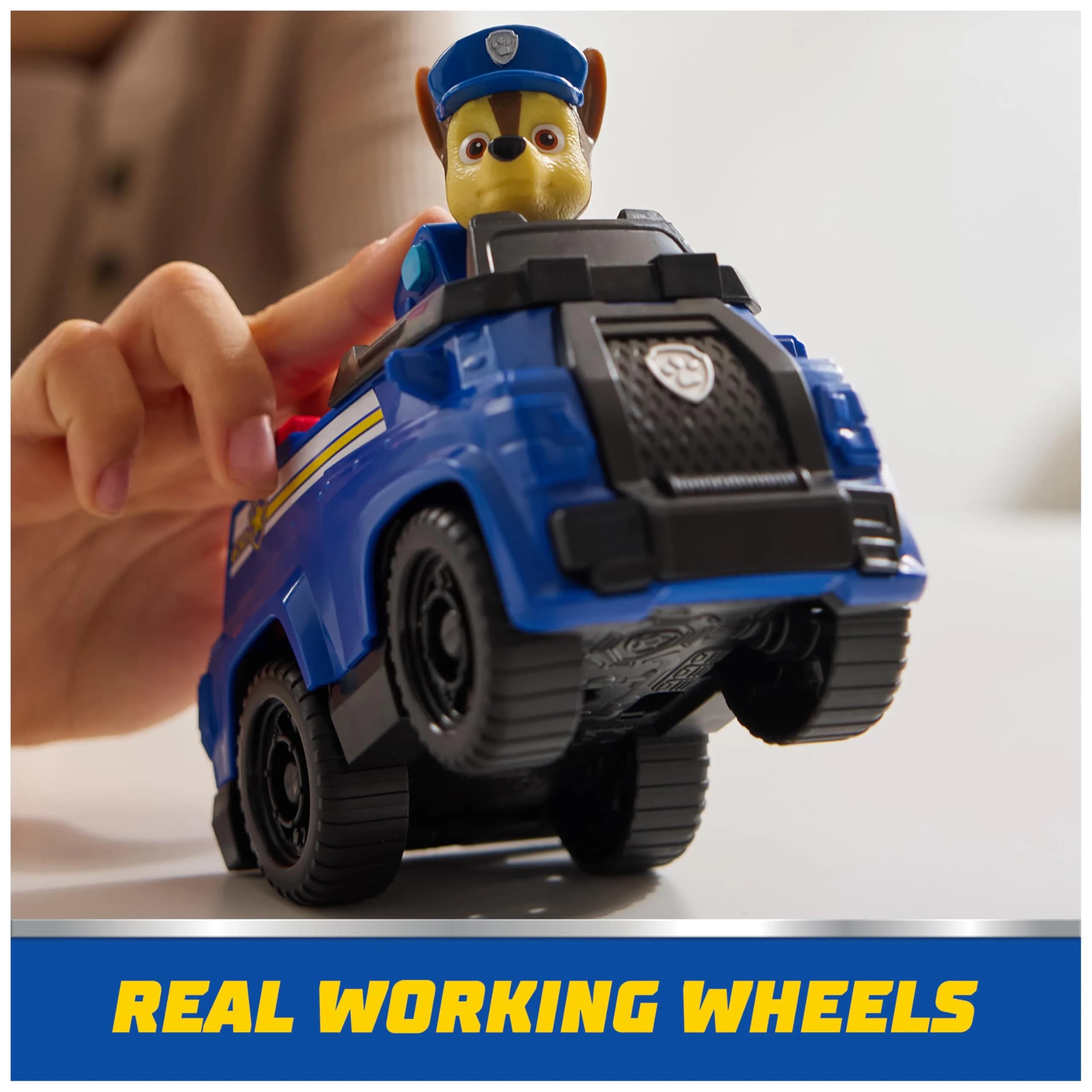 Paw Patrol Chase Patrol Cruiser Toy Car with Collectible Figure, Sustainably Minded Kids Toys (Ages 3+) - view 4