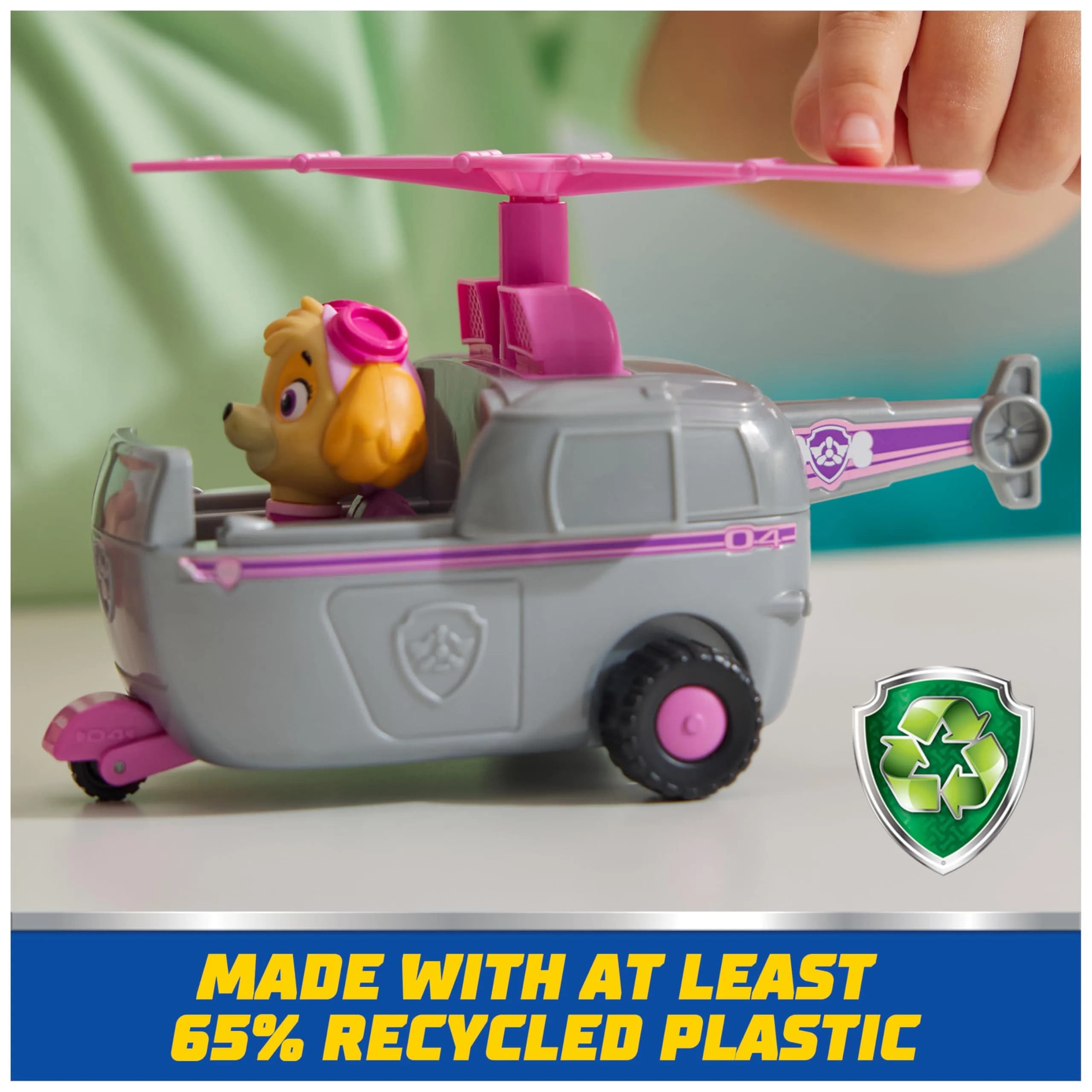Paw Patrol Skye Patrol Cruiser Toy Car with Collectible Figure, Sustainably Minded Kids Toys (Ages 3+) - view 3