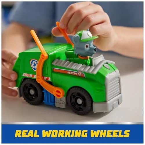 Paw Patrol Rocky's Recycle Truck Toy Vehicle & Collectible Action Figure | ASTM-Tested Educational Toy thumbnail 6