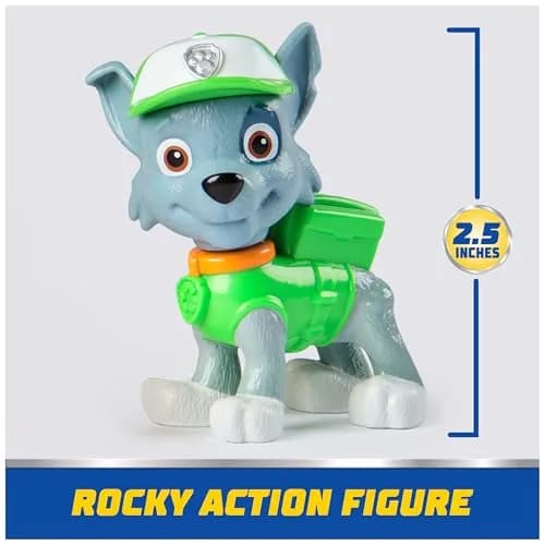 Paw Patrol Rocky's Recycle Truck Toy Vehicle & Collectible Action Figure | ASTM-Tested Educational Toy thumbnail 7