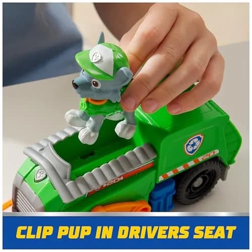Paw Patrol Rocky's Recycle Truck Toy Vehicle & Collectible Action Figure | ASTM-Tested Educational Toy thumbnail 8