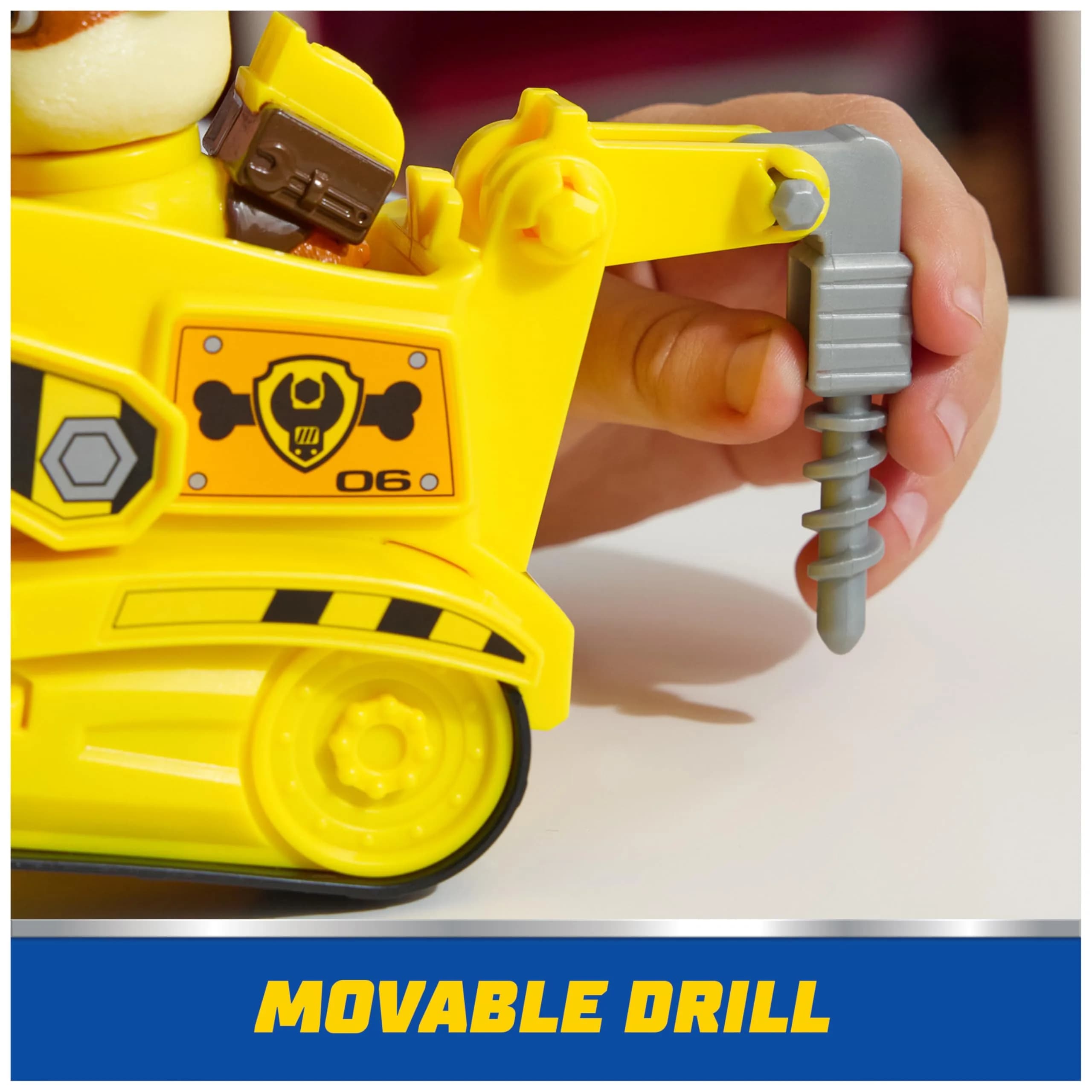 Paw Patrol Rubble's Bulldozer Toy Truck with Collectible Action Figure | ASTM-Tested Toy for Kids 3+ - view 4