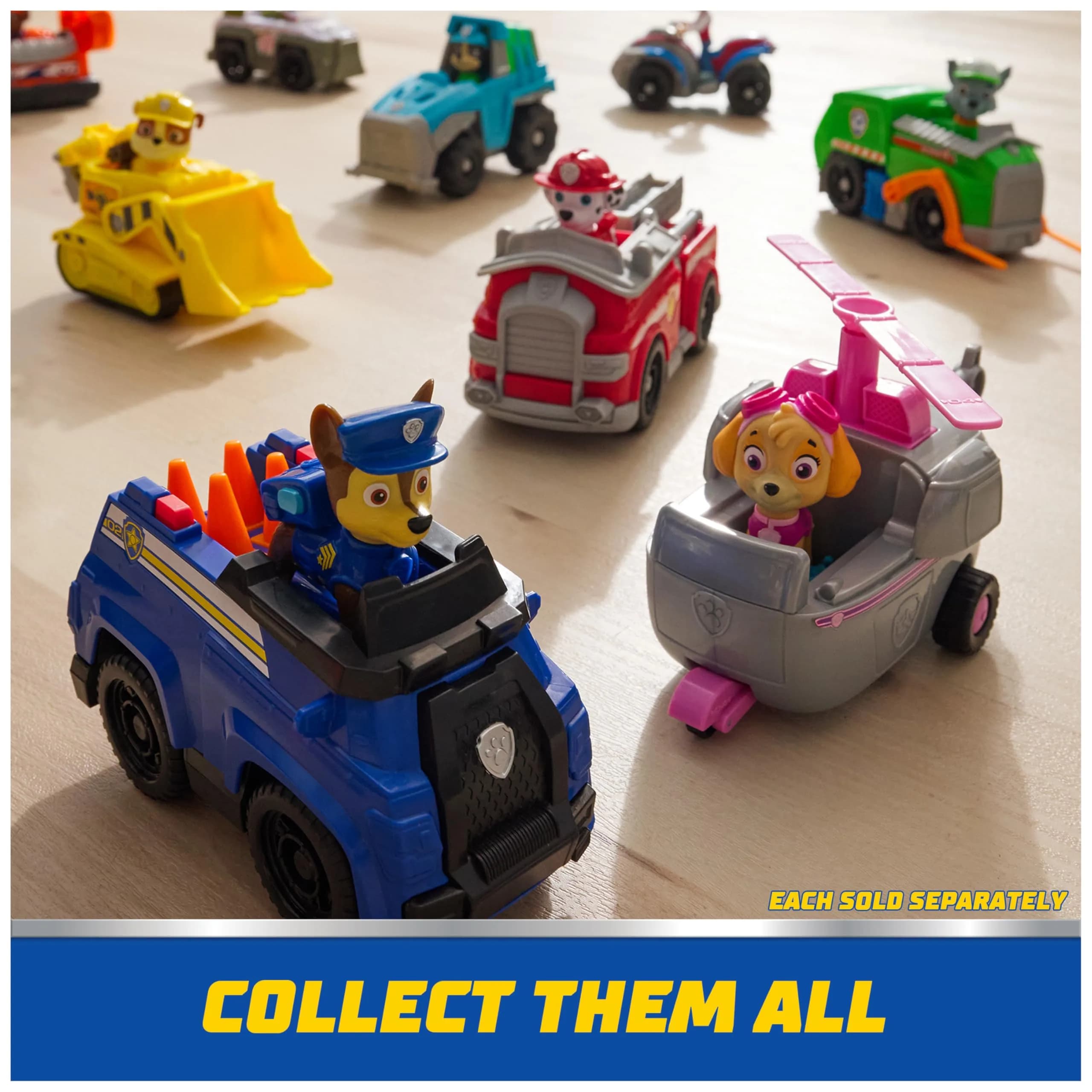 Paw Patrol Rubble's Bulldozer Toy Truck with Collectible Action Figure | ASTM-Tested Toy for Kids 3+ - view 5