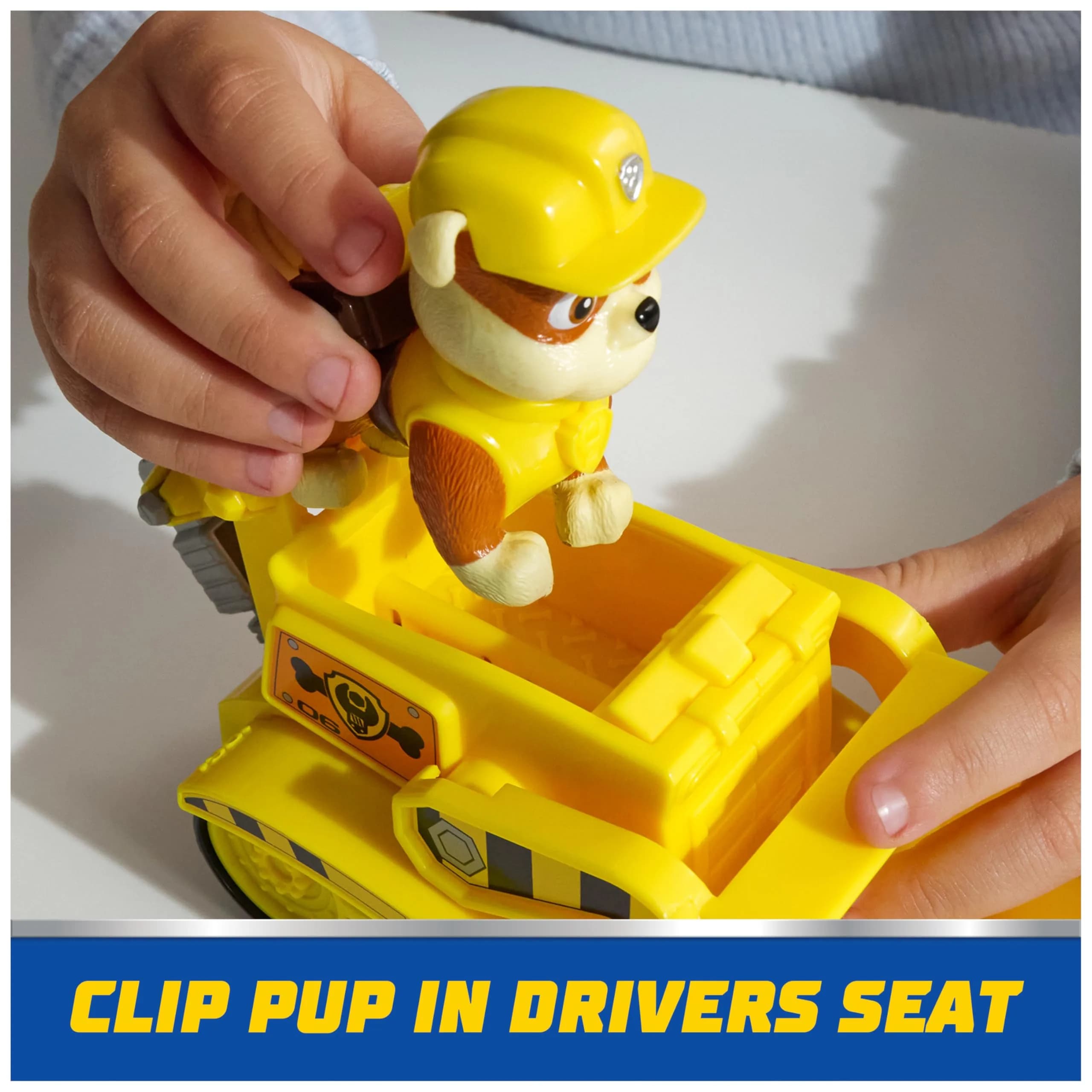 Paw Patrol Rubble's Bulldozer Toy Truck with Collectible Action Figure | ASTM-Tested Toy for Kids 3+ - view 8