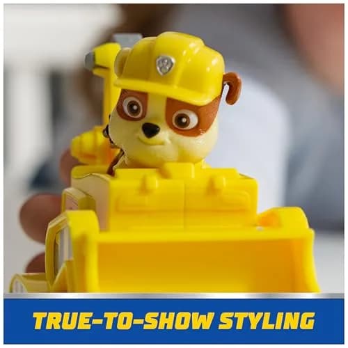 Paw Patrol Rubble's Bulldozer Toy Truck with Collectible Action Figure | ASTM-Tested Toy for Kids 3+ thumbnail 9