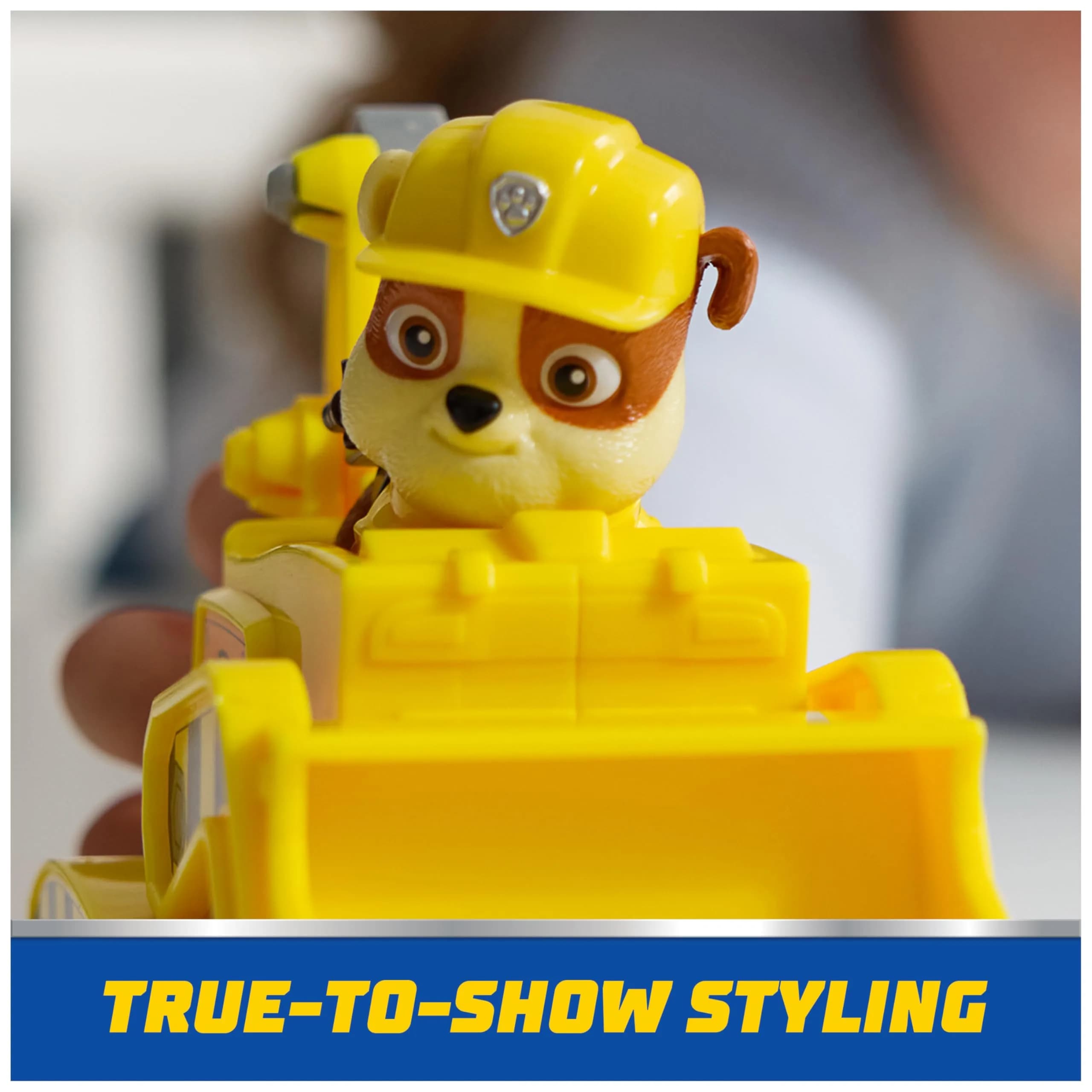 Paw Patrol Rubble's Bulldozer Toy Truck with Collectible Action Figure | ASTM-Tested Toy for Kids 3+ - view 9