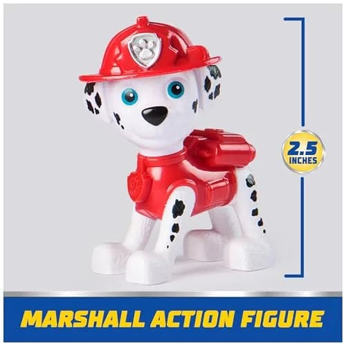 Paw Patrol Marshall's Firetruck Toy Vehicle with Collectible Action Figure | ASTM-Tested Educational Toy thumbnail 7