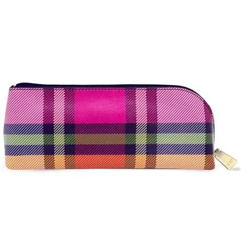 kate spade new york Pen and Pencil Case, Grand Plaid Duo | Classic Plaid Design, Durable Zipper, Compact Office & Stationery Organizer thumbnail 3