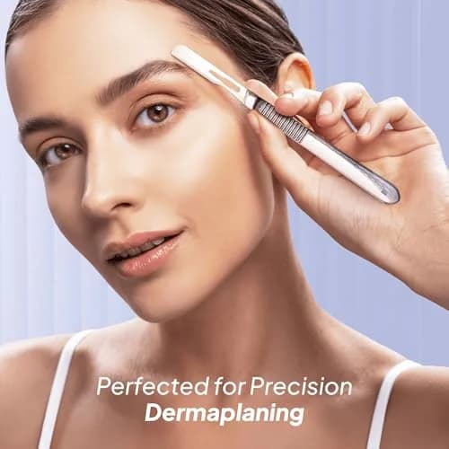 MyMed #14R Dermaplaning Razor Blades with Handle - Pack of 15 + 1 | High Carbon Steel & Stainless Steel thumbnail 4