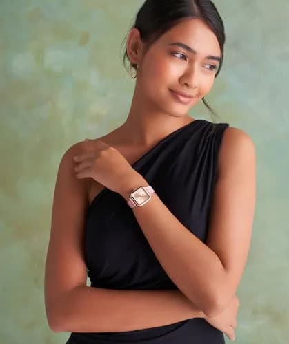 Olivia Burton Grosvenor Women's Quartz Watch 28mm | Water Resistant 3ATM, Elegant Rose-Tone Leather Strap thumbnail 3