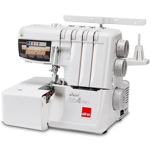 Elna eXtend 664PRO V2 Serger 4/3/2 Thread | Easy-Threading, 12 Stitch Programs, Up to 1,300SPM thumbnail 2