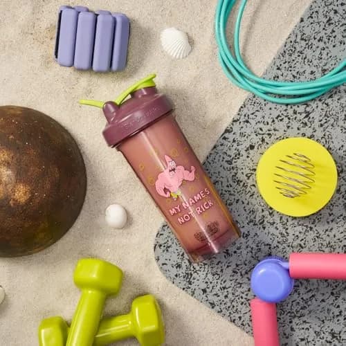BlenderBottle SpongeBob ProSeries Tritan Shaker Bottle 28 oz Red | Odor-Resistant, Rounded Base, BPA-Free thumbnail 4