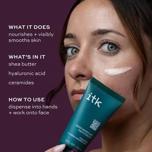 I.T.K. Glowy Skin 3-Step Routine - Hyaluronic Acid + Niacinamide Serum, Squalane Toner, Deep Moisture Ceramide Face Cream | Hydrating & Radiant thumbnail 5