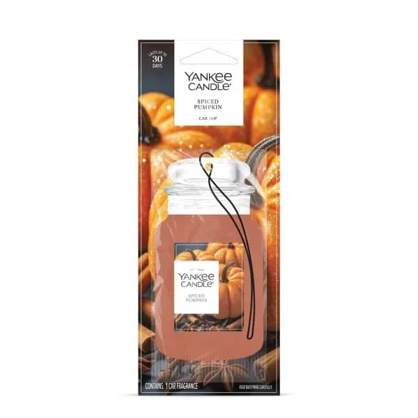 Yankee Candle Spiced Pumpkin Paper Car Jar Air Freshener 10 Fl Oz (Pack of 10) | Long-Lasting Odor Neutralizing Fragrance thumbnail 2
