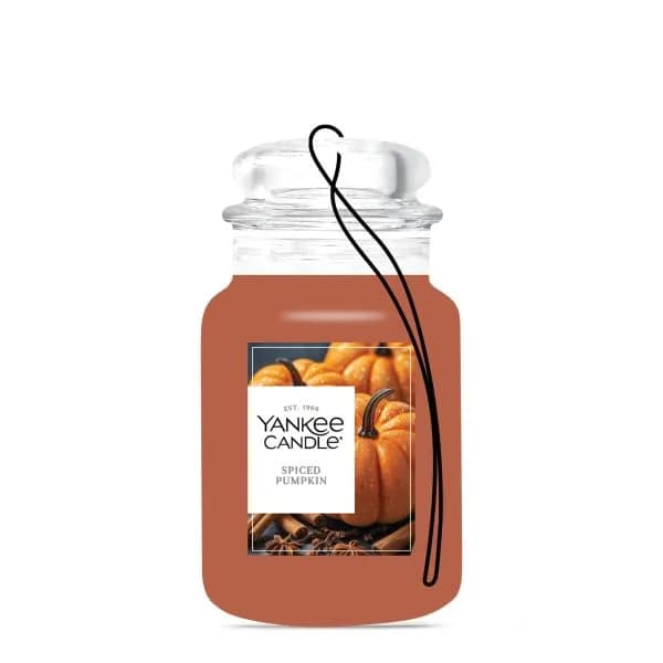 Yankee Candle Spiced Pumpkin Paper Car Jar Air Freshener 10 Fl Oz (Pack of 10) | Long-Lasting Odor Neutralizing Fragrance thumbnail 3