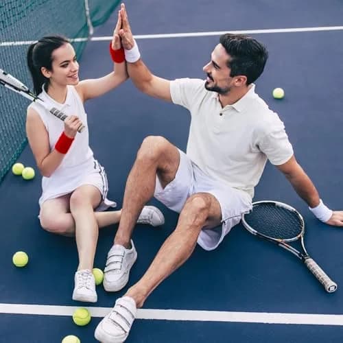Willbond Sweatbands 6 Pcs | Absorbent Cotton Sports Wristbands for Tennis & Basketball thumbnail 7