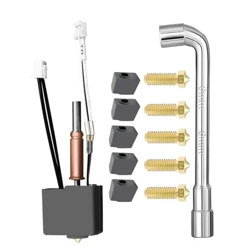 Aladrs Hotend Kit Assembled for Anycubic Kobra 3/3 Combo, Kobra 3 V2/3 V2 Combo with 0.4mm Nozzle & Silicone Socks (1.75mm Filament) thumbnail 1