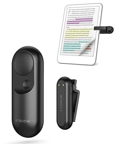 Stouchi Magnetic Page Turner Remote for Kindle Paperwhite, iPad, Android Tablets | 15m Range thumbnail 1