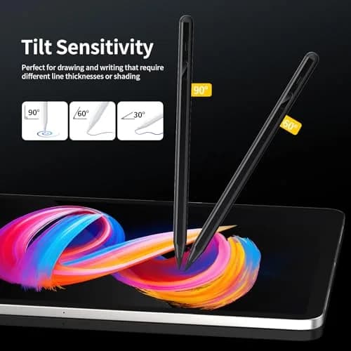 Tresoba Stylus Pen for iPad 6th-11th Gen | LED Power Display, Palm Rejection, USB-C Charging thumbnail 7
