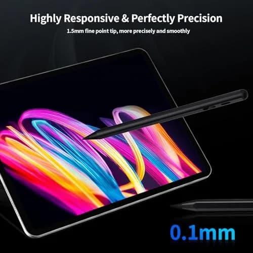 Tresoba Stylus Pen for iPad 6th-11th Gen | LED Power Display, Palm Rejection, USB-C Charging thumbnail 8