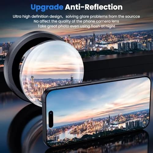WSKEN iPhone 16 Pro/Pro Max Camera Lens Protector Black Titanium | 9H Tempered Glass with AR Coating thumbnail 2
