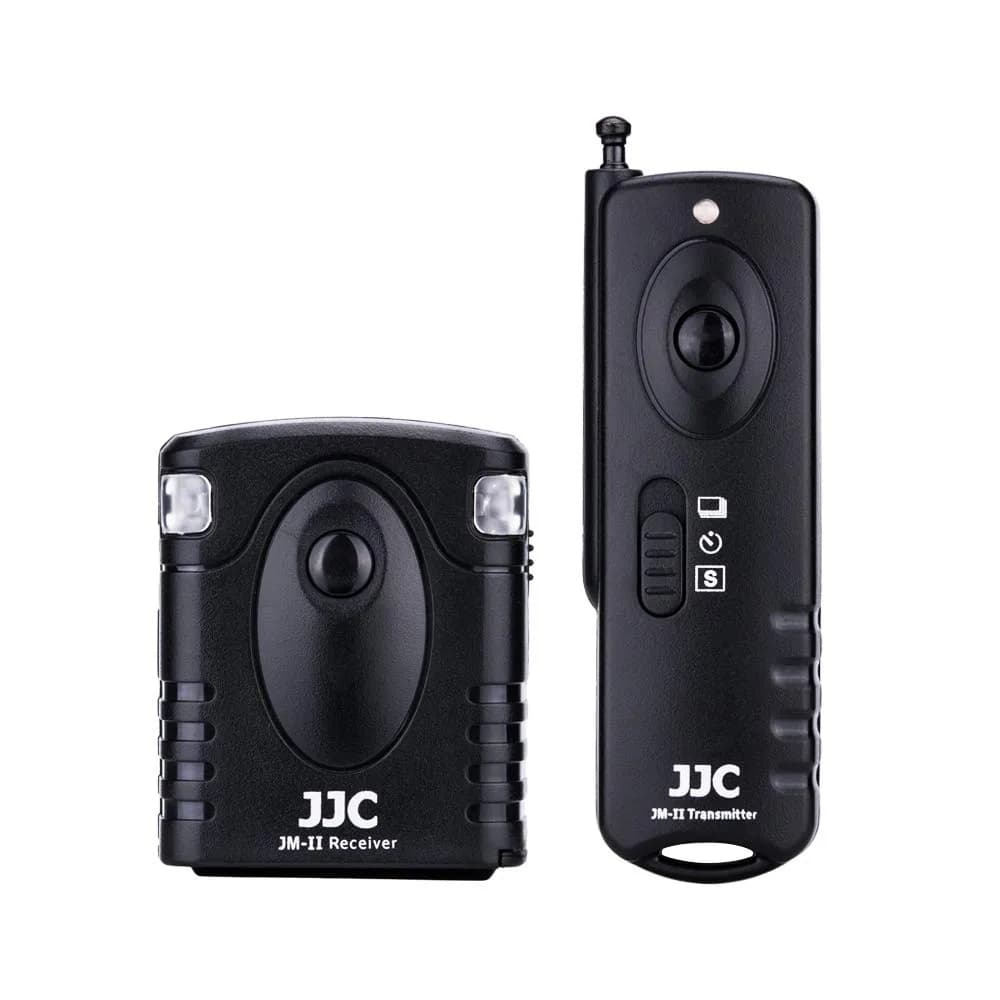 JJC Wireless Remote Shutter Release for Panasonic ZS99/TZ99 S9 G100D Camera | 433MHz, 30m Range — Black