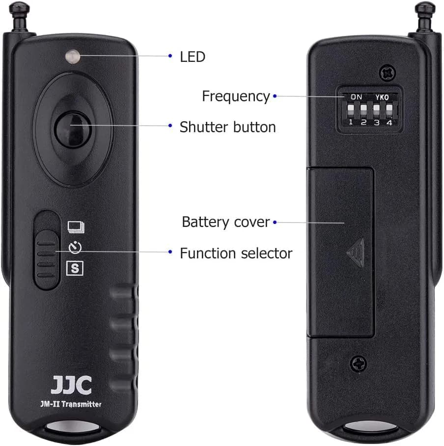 JJC Wireless Remote Shutter Release for Panasonic ZS99/TZ99 S9 G100D Camera | 433MHz, 30m Range thumbnail 3