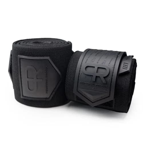 PR Personal Record Elbow Wraps for Weightlifting - 36 Inch Length, 3 Inch Width | Heavy Duty Construction & 25% More Elasticity thumbnail 4