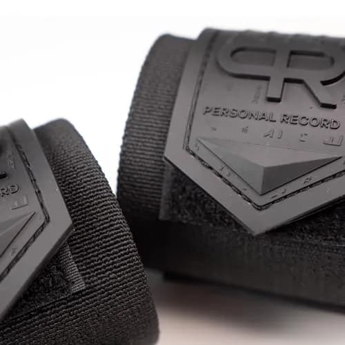 PR Personal Record Elbow Wraps for Weightlifting - 36 Inch Length, 3 Inch Width | Heavy Duty Construction & 25% More Elasticity thumbnail 3