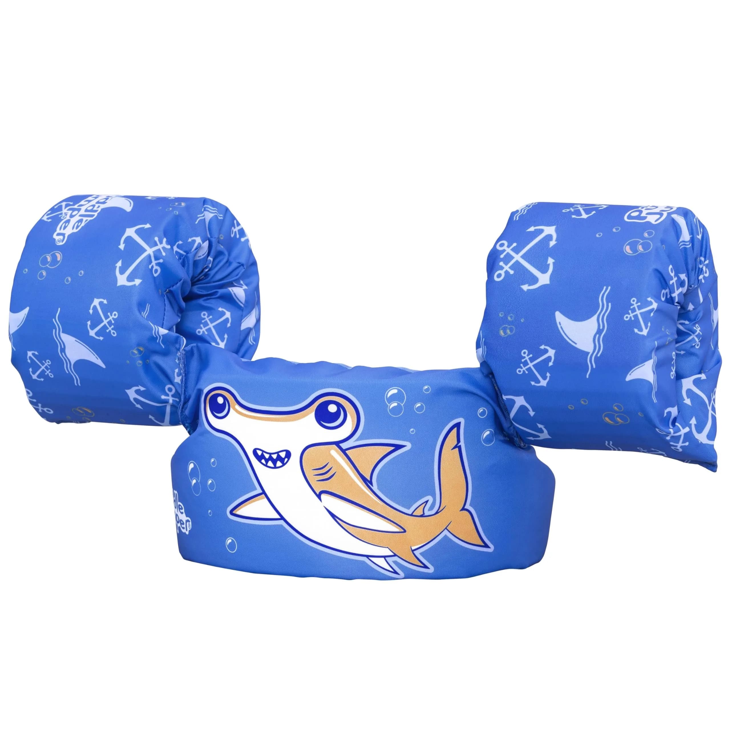 Bestway Puddle Jumper Kids Life Vest with Armbands | US Coast Guard Approved | Youth Swim Trainer | 15-25kg | Adjustable | Polyester | Pink Dolphin — Green Turtle