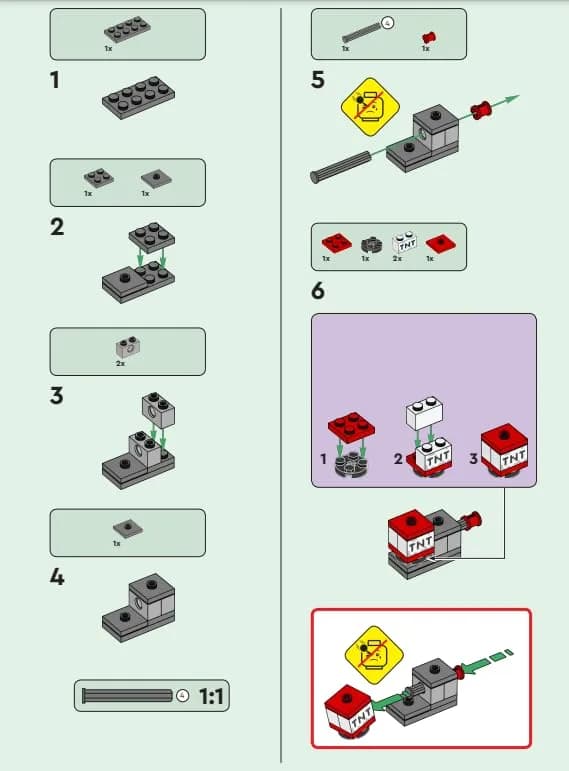 LEGO Minecraft Hero Minifigure with Charged Creeper Mini Set | ASTM-Tested Toy Figure thumbnail 4