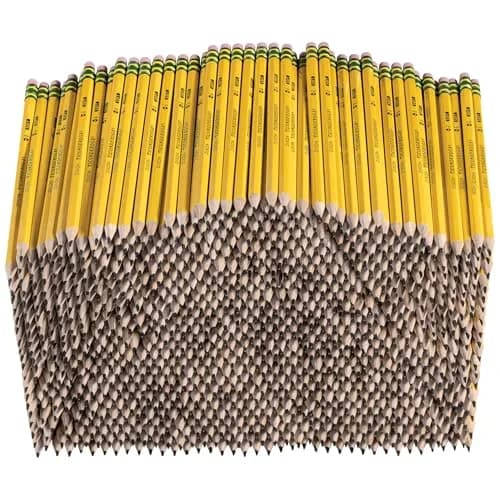 Ticonderoga Wood-Cased Pencils, Pre-Sharpened, HB Soft, Yellow, 1000 Count (1 Box) | Trusted by Teachers for Over 100 Years thumbnail 2